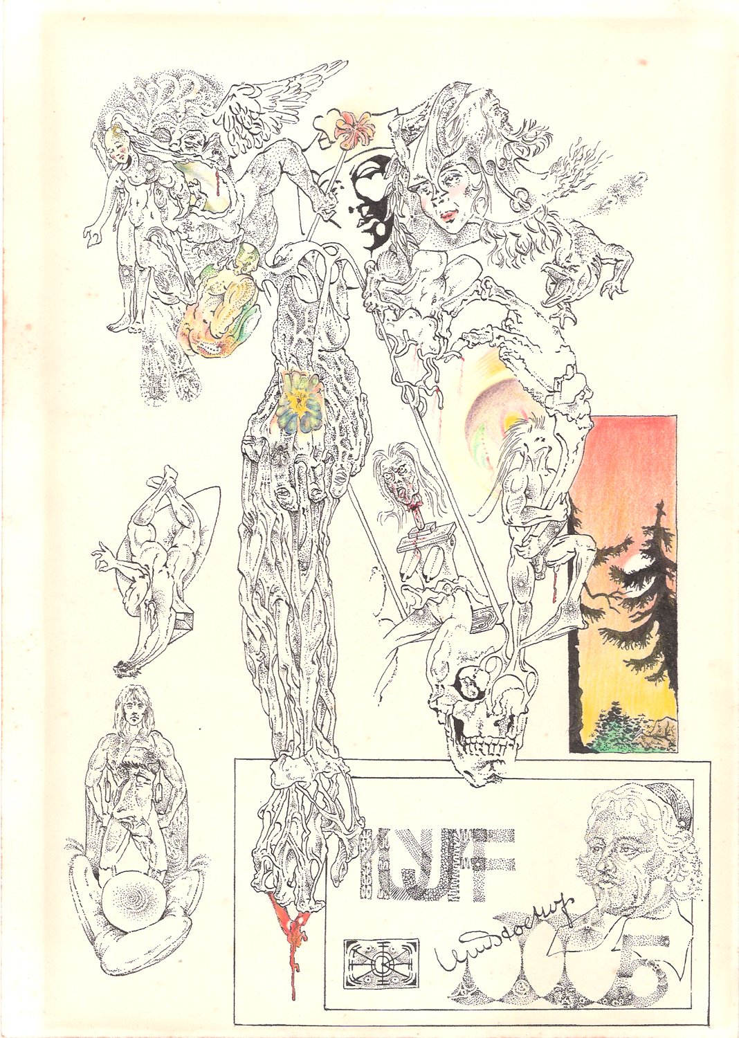 Het-leven-1975 tekening/voorstudie IJsvogel - Arjan Bosch 2021