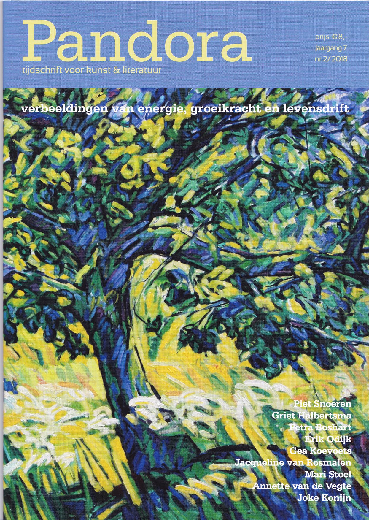 Gedicht Bol Baart Bewustzijn in aprilnummer 2018 van Pandora