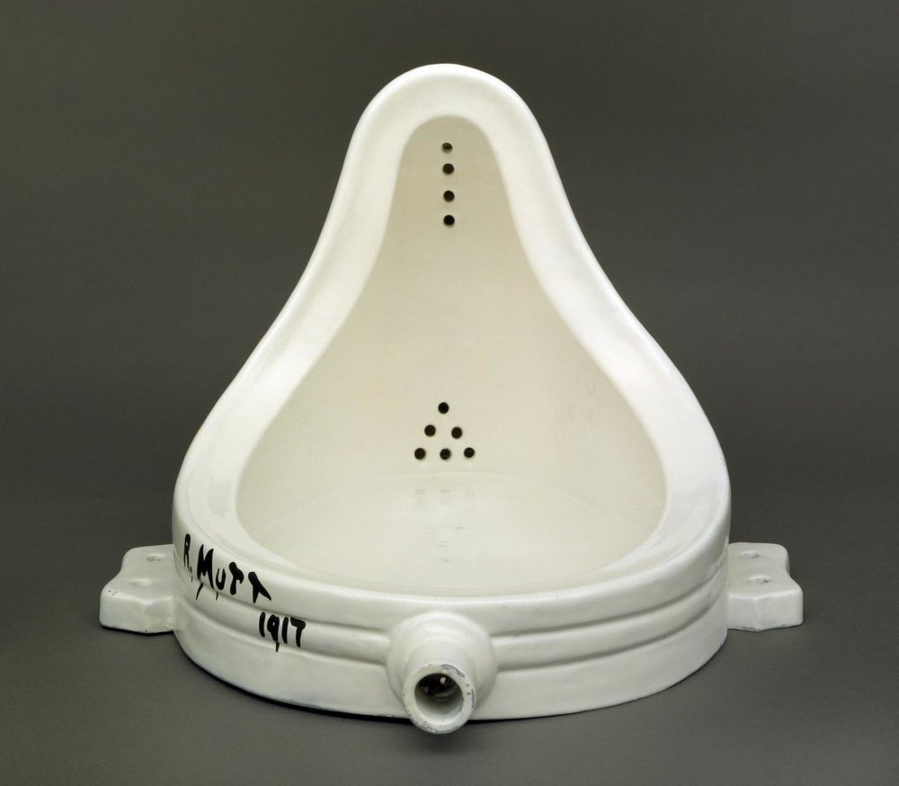 Wat zegt een doos met een wc-bril over het urinoir van Marcel Duchamp