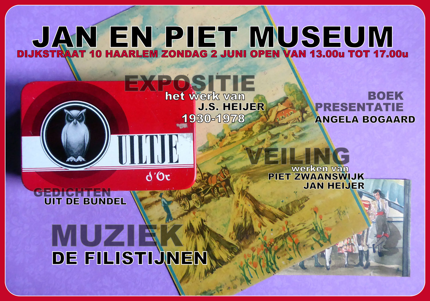 Filisitijnen treden 2 juni 2019 op in Jan en Piet museum