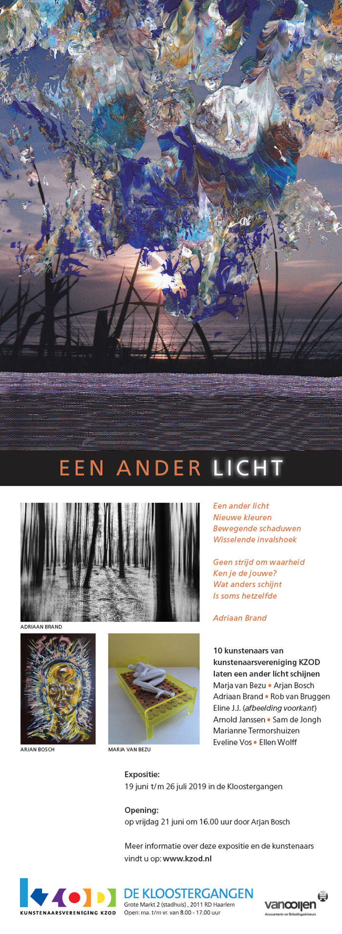 Arjan Bosch neemt deel aan de expositie EEN ANDER LICHT