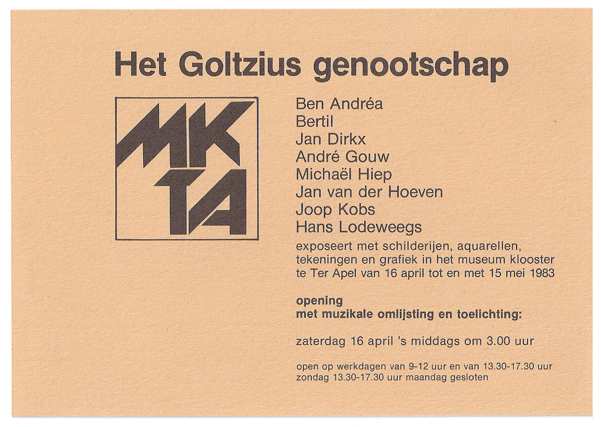 Het Goltzius Genootschap exposeert in Ter Apel