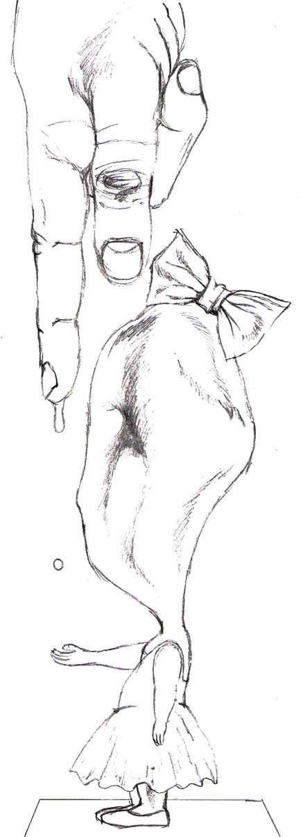 Geluk-en-het-meisje tekening/voorstudie IJsvogel - Arjan Bosch 2021